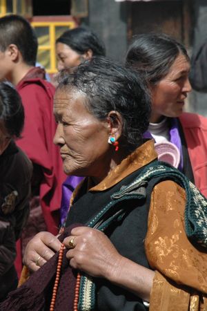 Faithful Tibetan Woman