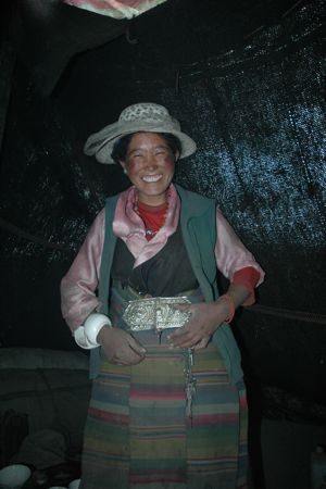 Inside Yak Wool Tent
