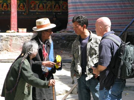 Jim & Bhucheng negotiating to take the picture